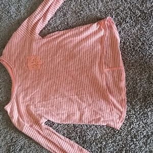 Cherokee long sleeve striped casual tee size 6x.